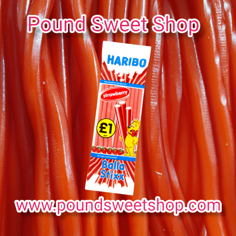 Haribo Strawberry Balla Stixx 140g - Pound Sweet Shop