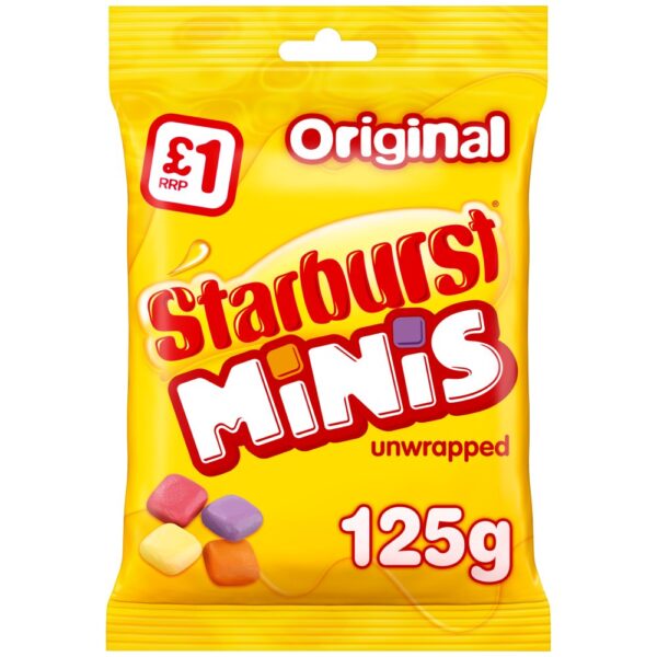 Starburst Minis Original Sweets 125g
