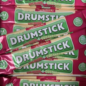 Drumstick Rhubarb & Custard Chew Bars